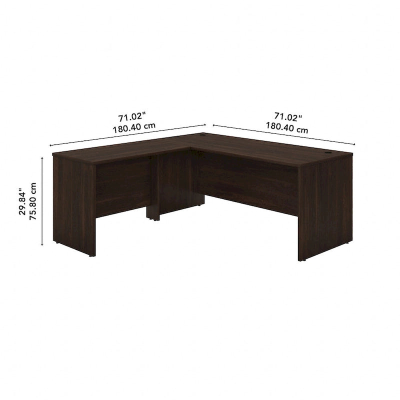 72"W L-Shaped Office Desk with 42" Return - Commercial Grade