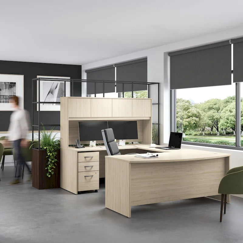 72"W L-Shaped Office Desk with 42" Return - Commercial Grade
