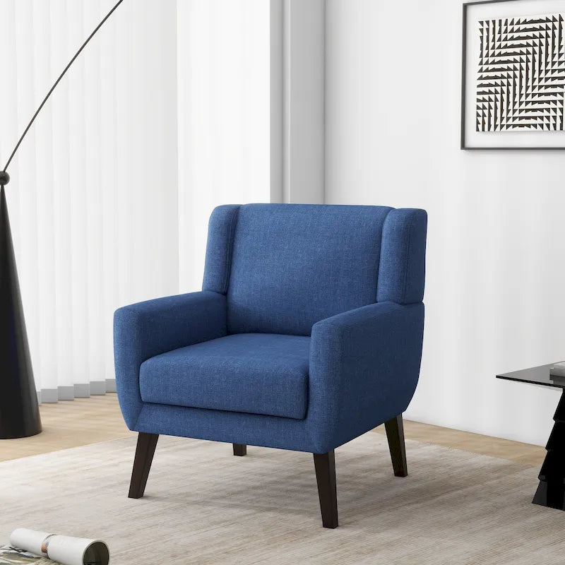 Upholstered Wide Back Accent Armchair - 400 lb Capacity