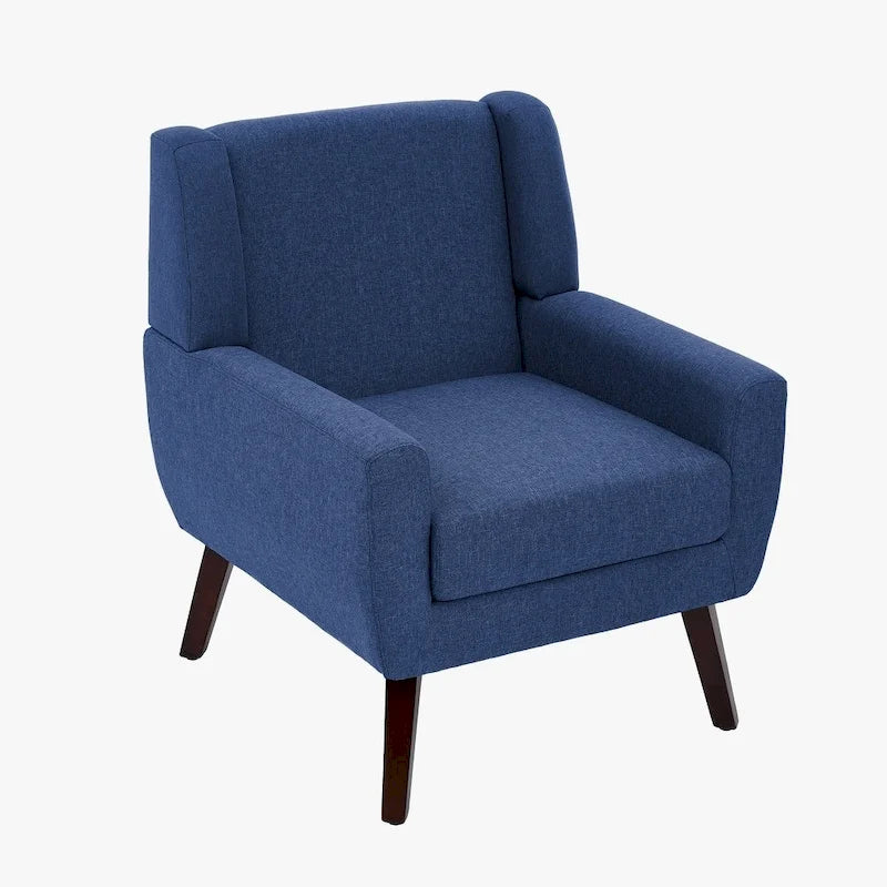 Upholstered Wide Back Accent Armchair - 400 lb Capacity