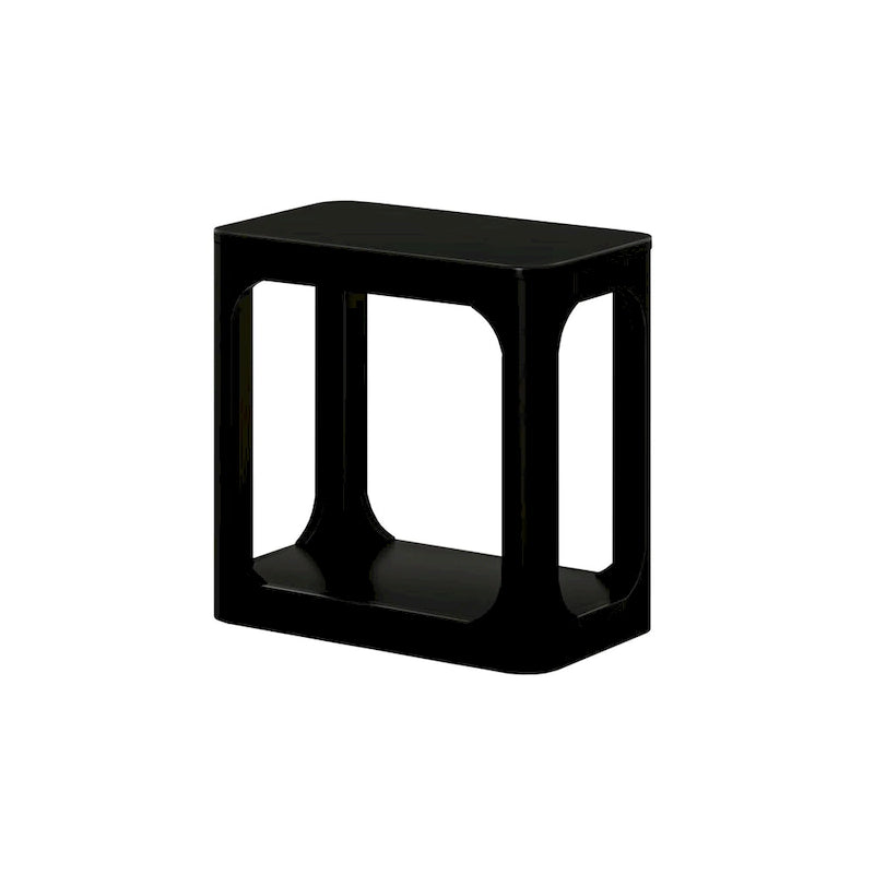 Solid Pine Rectangular Side Table with Bottom Shelf - 25"