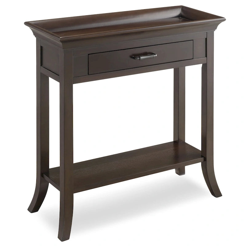 Traditional Tray Edge Console Hall Stand in Smoke Gray