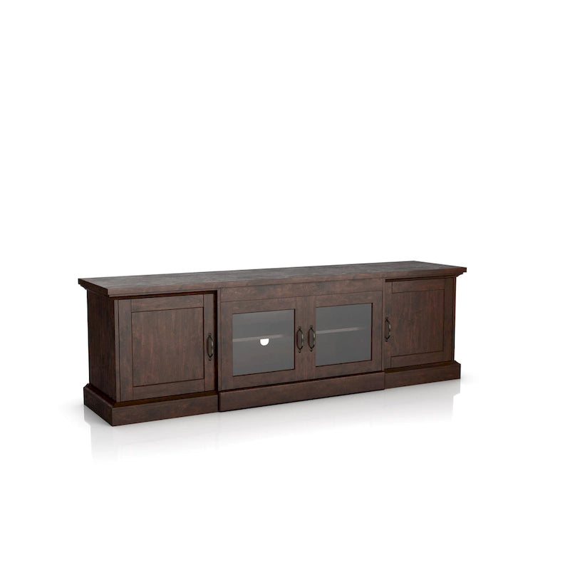 68" Rustic TV Console with 6 Shelves and 4 Doors - Fits up to 66" TVs