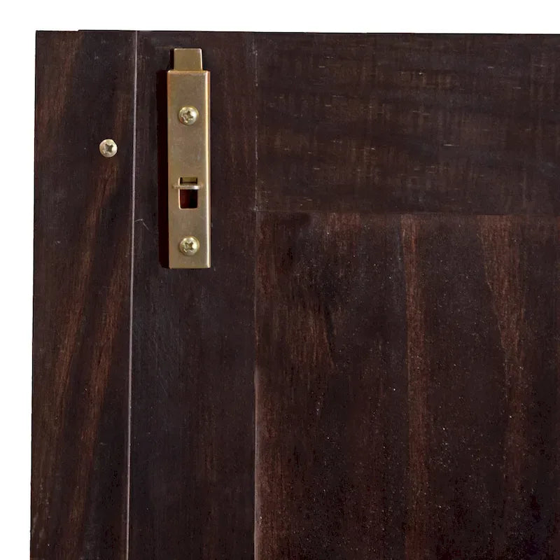 100% Solid Pine Wood Grand Wardrobe Armoire with Drawers and Lock