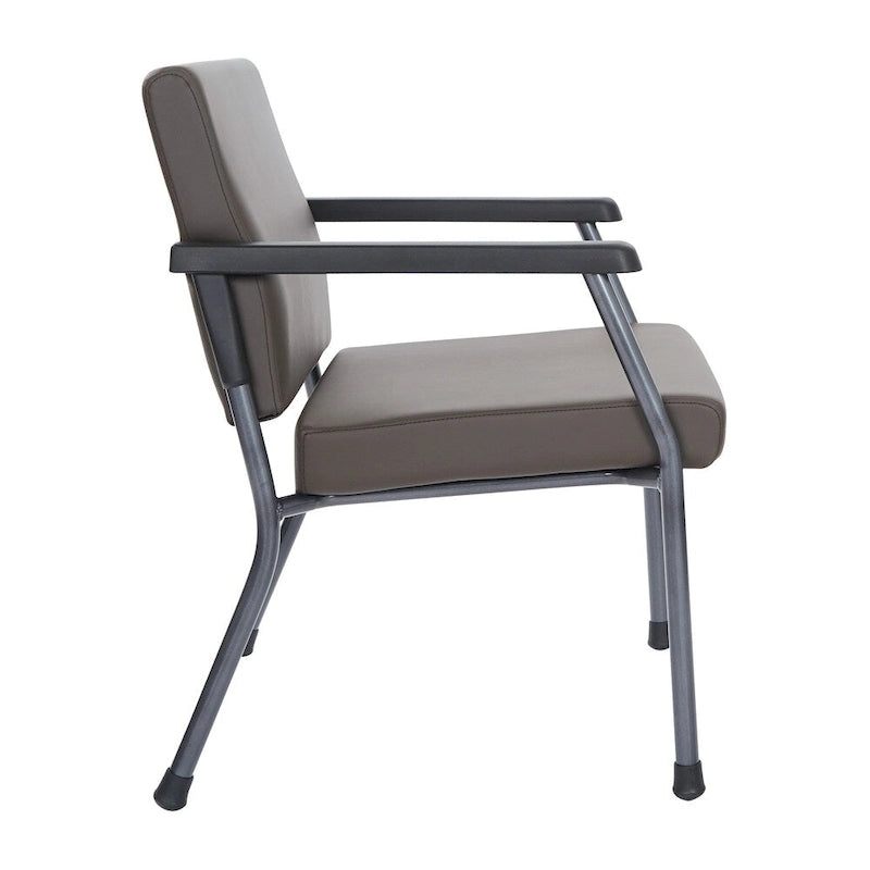 Bariatric Big and Tall Guest Chair - 400 lb Capacity with PU Arm Pads