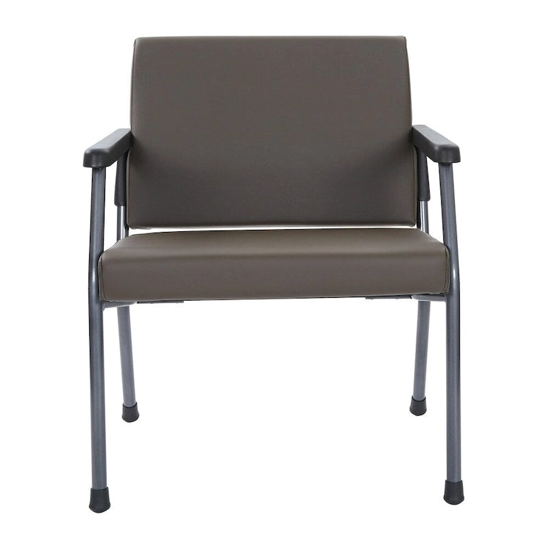 Bariatric Big and Tall Guest Chair - 400 lb Capacity with PU Arm Pads