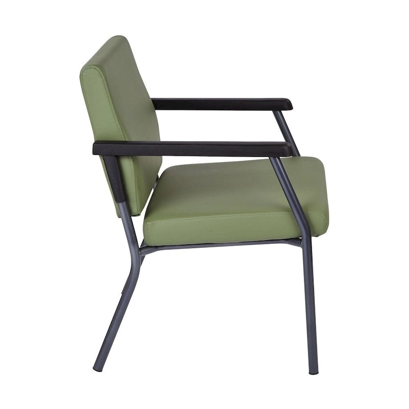 Bariatric Big and Tall Guest Chair - 400 lb Capacity with PU Arm Pads