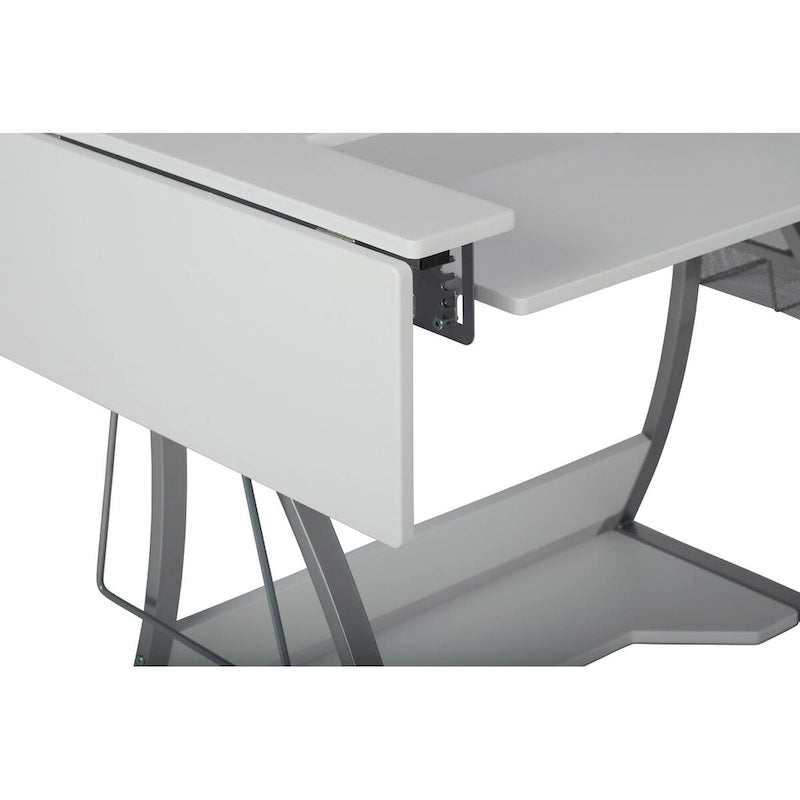 Sewing and Craft Table with Adjustable Platform and Storage Drawers