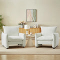 Modern Low-Profile Accent Lounge Armchair 33"W - Set of 2