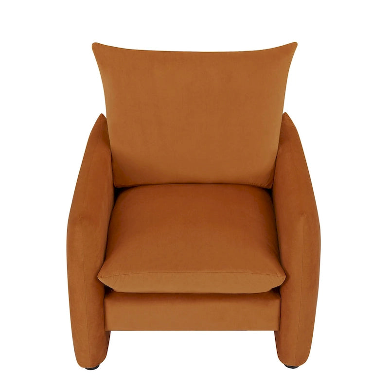 Modern Low-Profile Accent Lounge Armchair 33"W - Set of 2