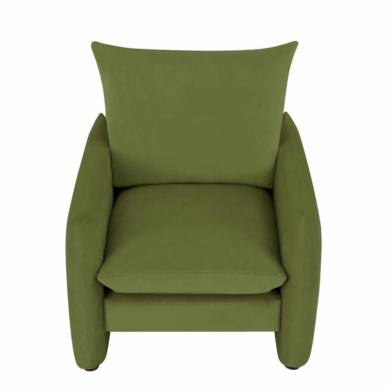 Modern Low-Profile Accent Lounge Armchair 33"W - Set of 2
