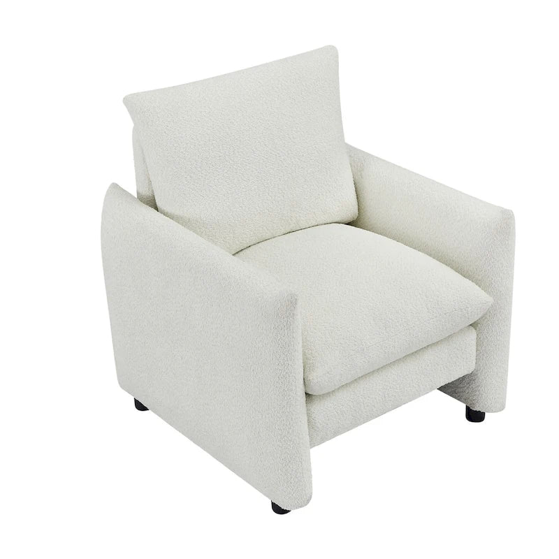 Modern Low-Profile Accent Lounge Armchair 33"W - Set of 2