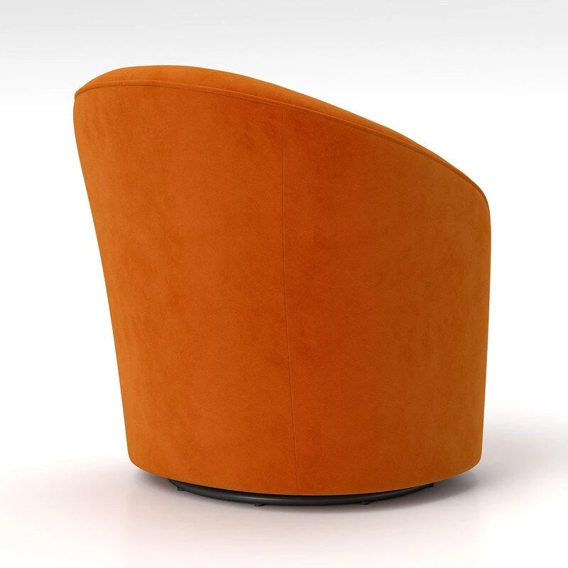 Velvet 360 Swivel Barrel Chair with Button Tufted Back - Set of 2