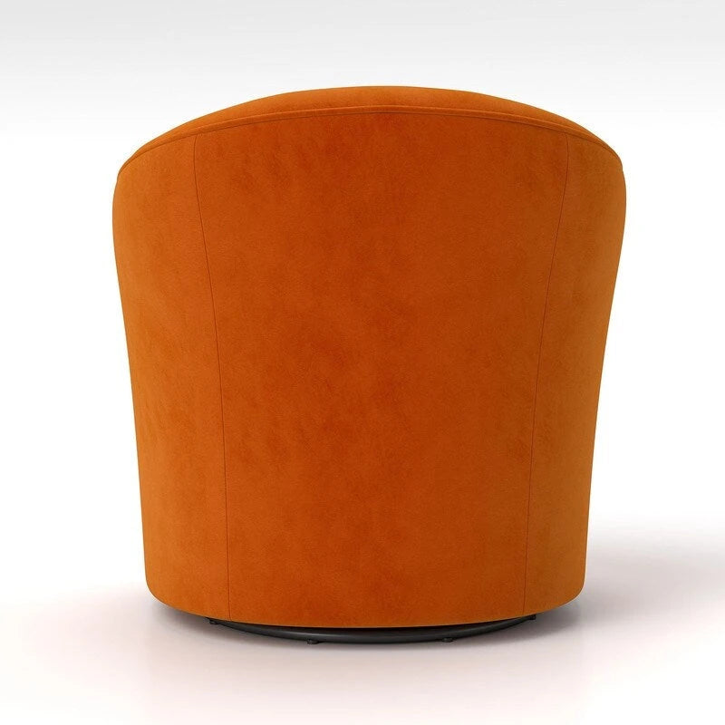 Velvet 360 Swivel Barrel Chair with Button Tufted Back - Set of 2