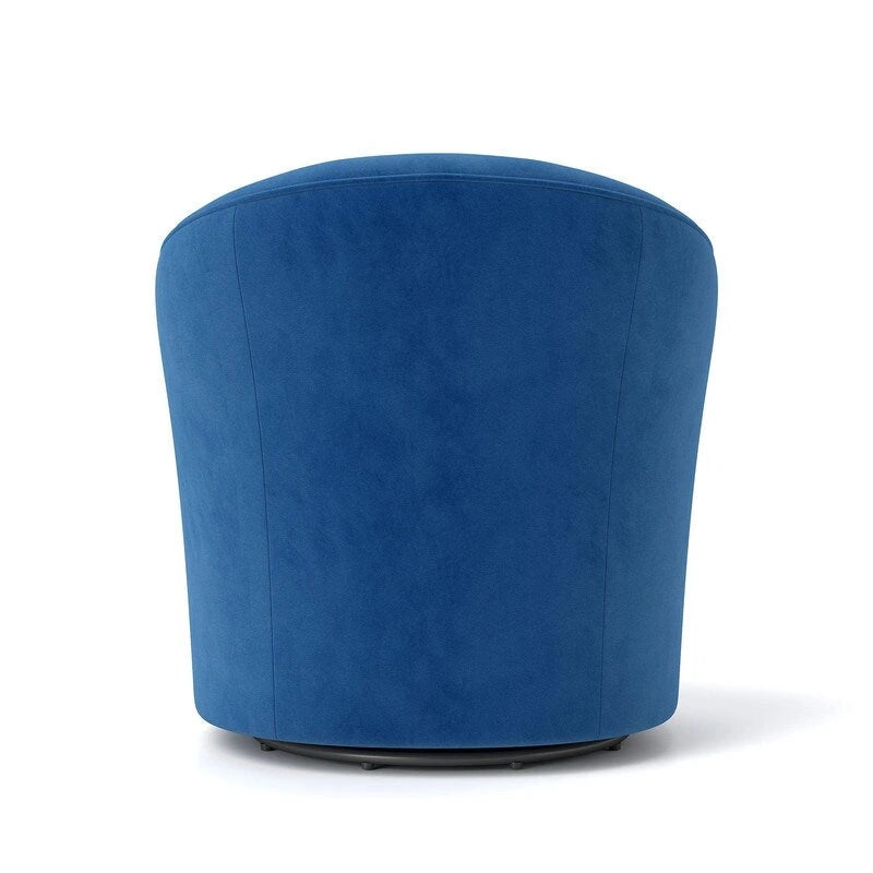 Velvet 360 Swivel Barrel Chair with Button Tufted Back - Set of 2