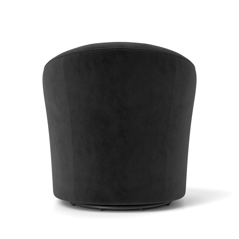 Velvet 360 Swivel Barrel Chair with Button Tufted Back - Set of 2