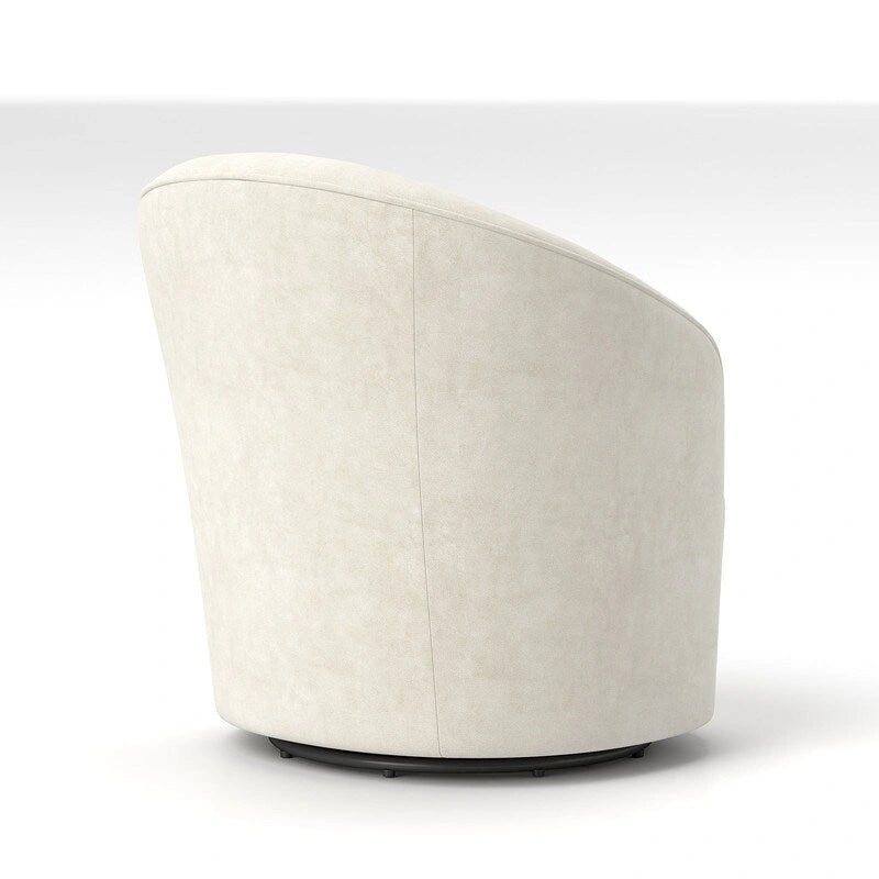 Velvet 360 Swivel Barrel Chair with Button Tufted Back - Set of 2
