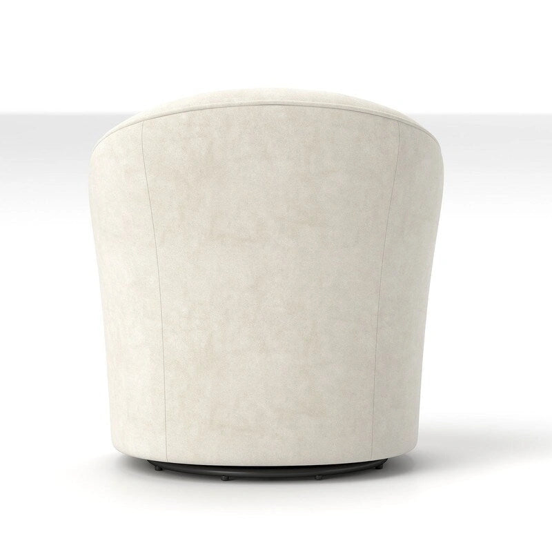 Velvet 360 Swivel Barrel Chair with Button Tufted Back - Set of 2