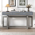 Extra Long Console Table with 3 Drawers and Bottom Shelf