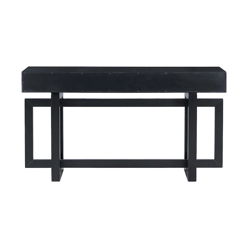 Extra Long Console Table with 3 Drawers and Bottom Shelf