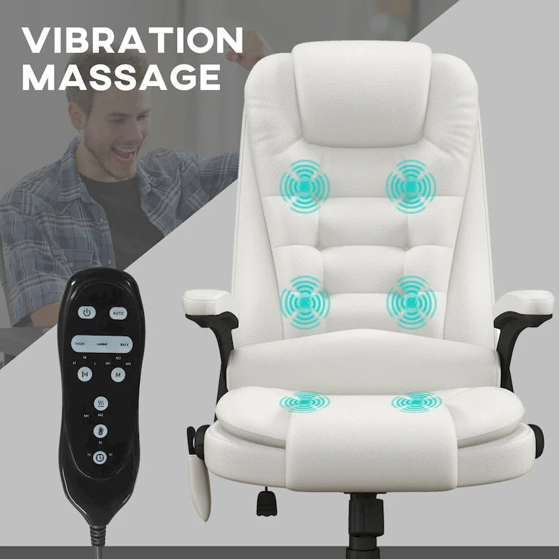 High Back Massage Office Chair with Heat and Remote