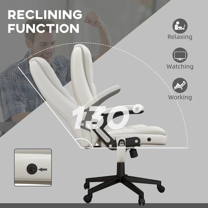 High Back Massage Office Chair with Heat and Remote