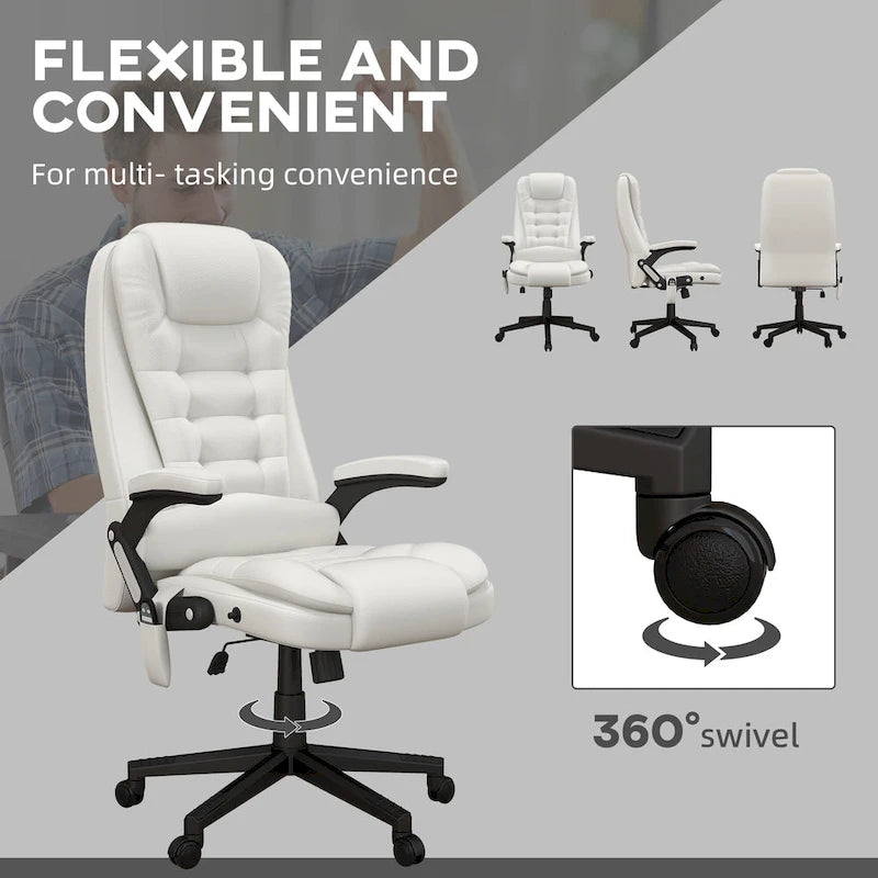 High Back Massage Office Chair with Heat and Remote