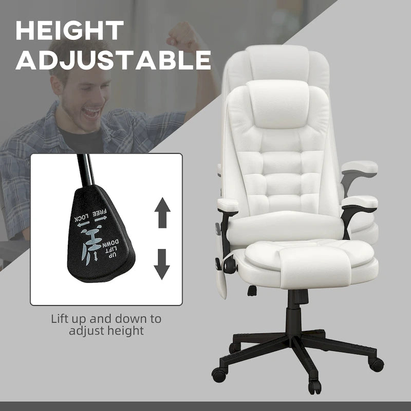High Back Massage Office Chair with Heat and Remote