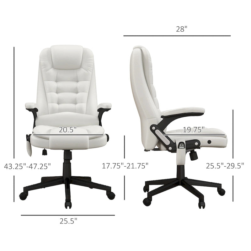 High Back Massage Office Chair with Heat and Remote
